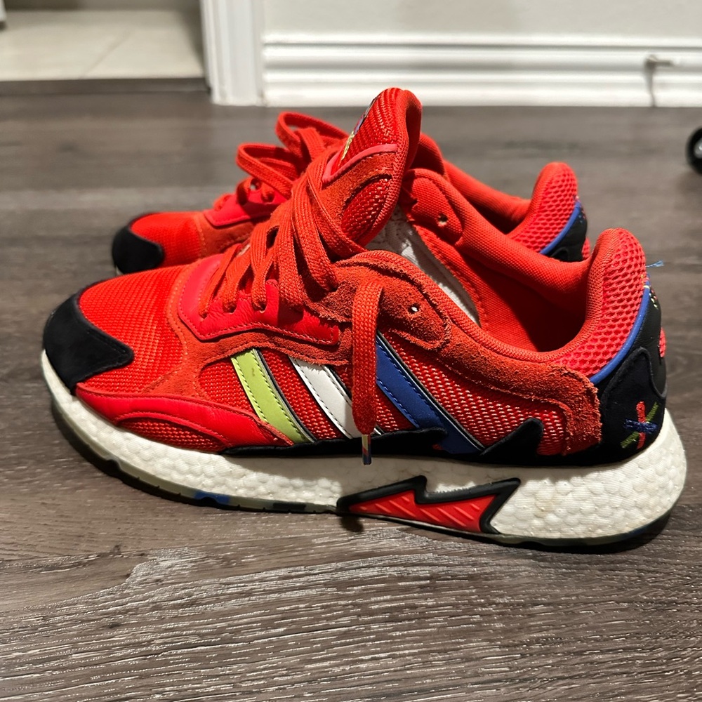 adidas Red and Black Sneakers